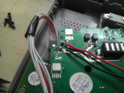 Attaching power lines for the Arduino.